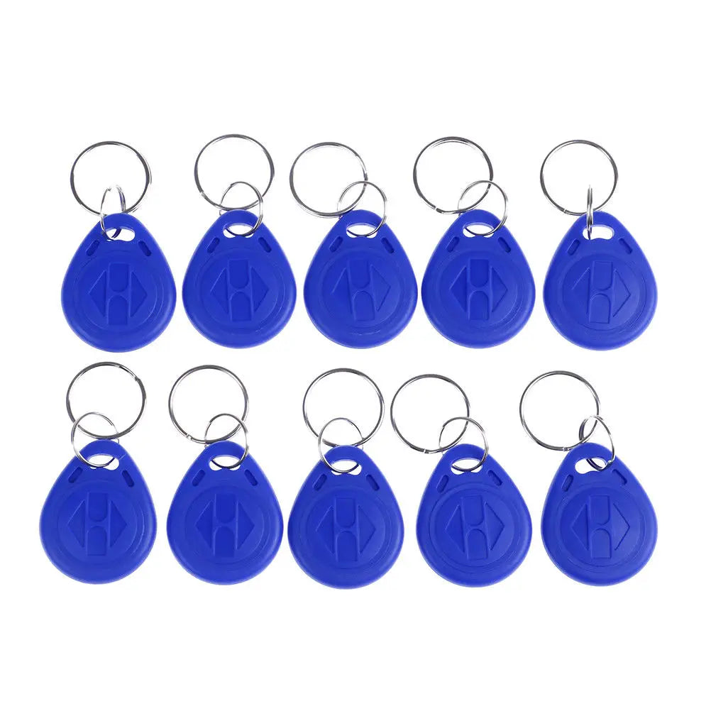 Blue TK4100 Keychains 125KHZ RFID Proximity Id Card Token Tags Key Zpaxo
