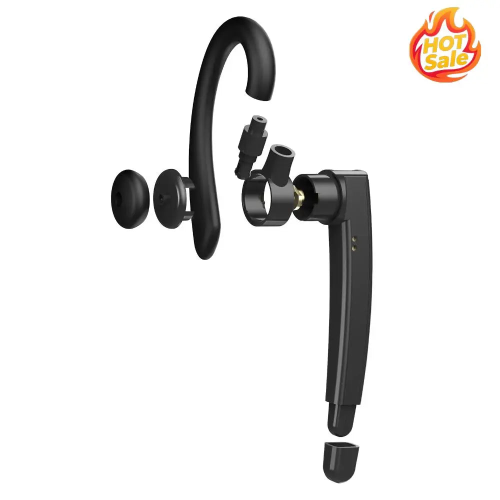 BT 5.4 Open Ear Wireless Earpiece with LED Power Display Built-in Microphone Long Battery for Office Trucker Driving Business Zpaxo