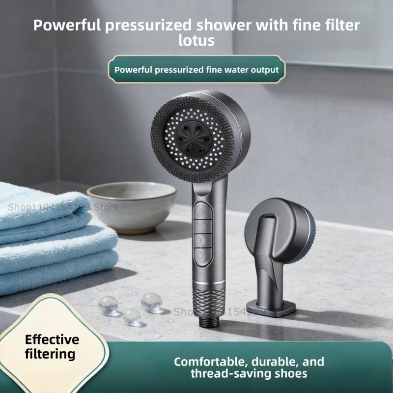 Shower Head Adjustable High Pressure Faucet Filter for Shower Spray Nozzle with Hose Bathroom Showers Accessories Zpaxo