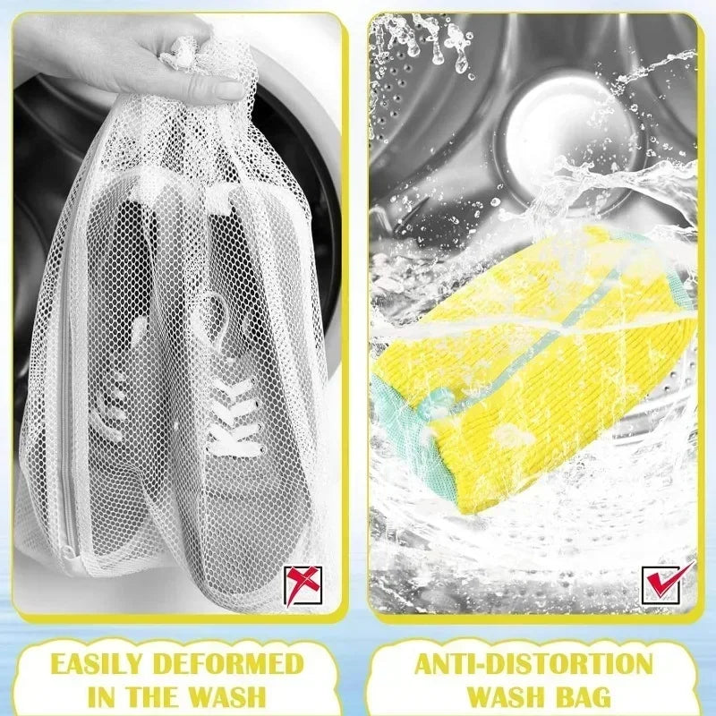 Laundry Bags Shoe Washing Machine Bag-with Zipper Bag Rich Fluff