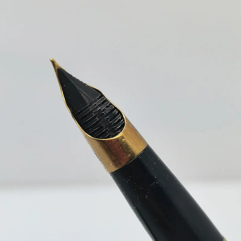 New Old Vintage Jinxing 919 Iridium Fountain Pen Black Nib Fine Writing Stationery Gift Metal Bar 1990S Zpaxo
