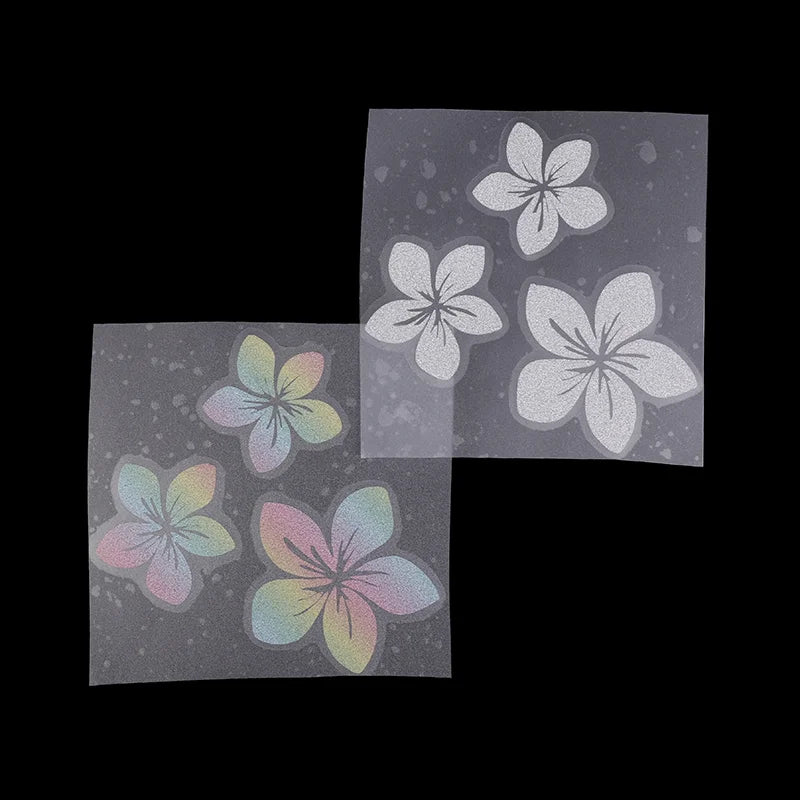 Floral Glitter Decorative Car Stickers Waterproof Dly Sticker Self