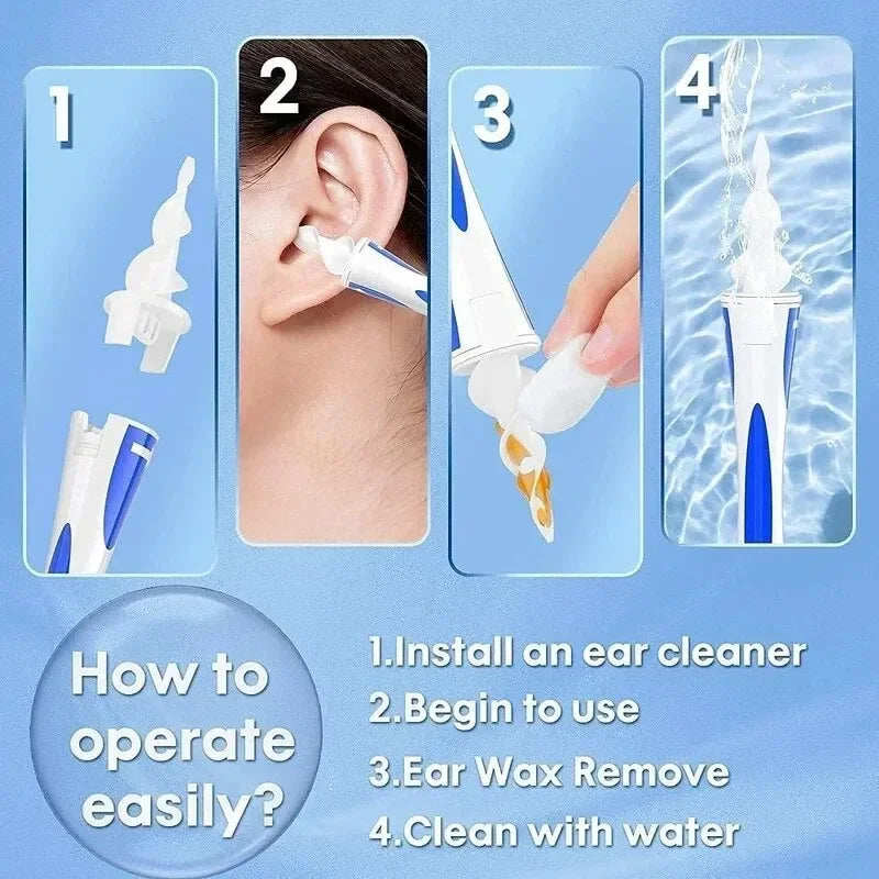 Rotary Screw Ear Wax Remover Tool Cleaner Soft Silicone 16