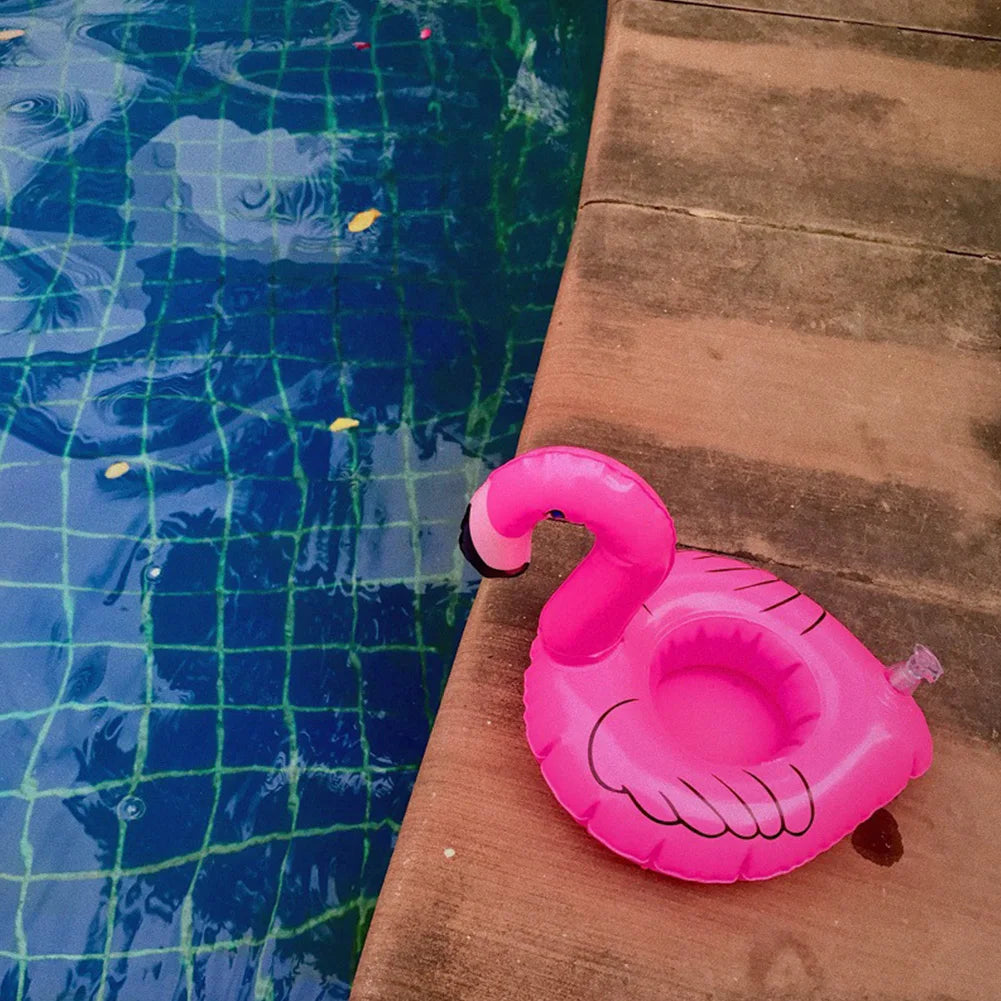 10Pcs Flamingo Cup Holder Pvc Water Cup Holder Party Decor Pool for Swimming Pool Zpaxo Default Title