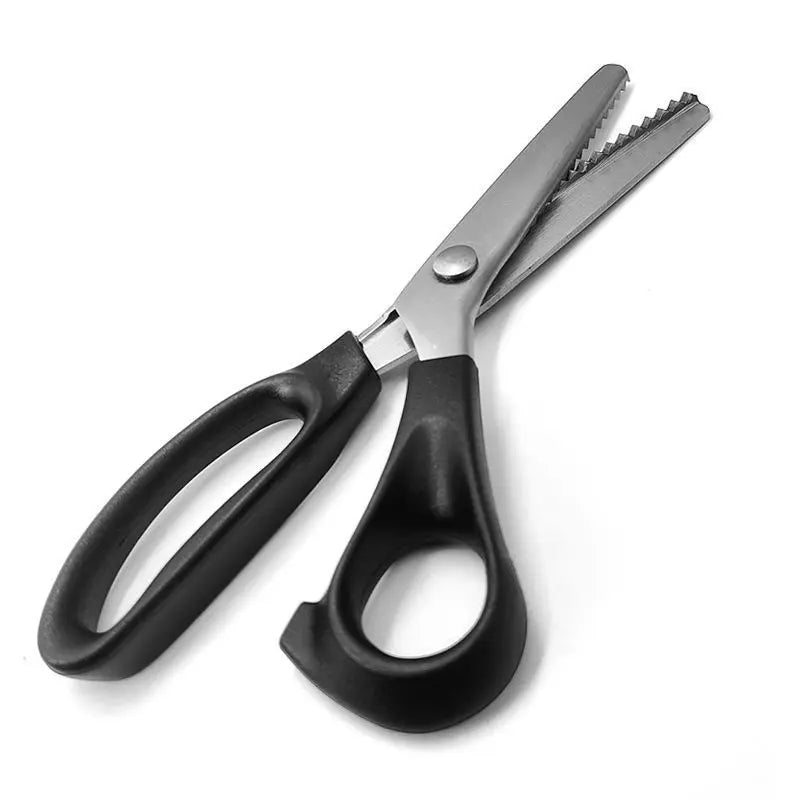 Tooth cloth scissors, triangular dog teeth, serrated tailor scissors, handmade lace scissors, curved wave scissors Zpaxo arc 5MM