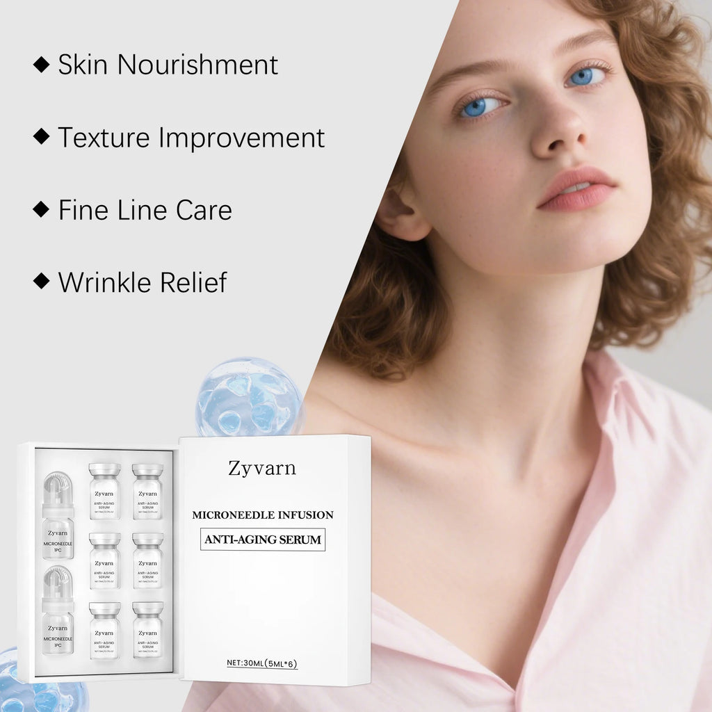 Facial serum 0.25mm Microneedle Set Roller Winter skincare Moisturizer Hydrating cream Night cream Day cream Dry skin remedy Zpaxo