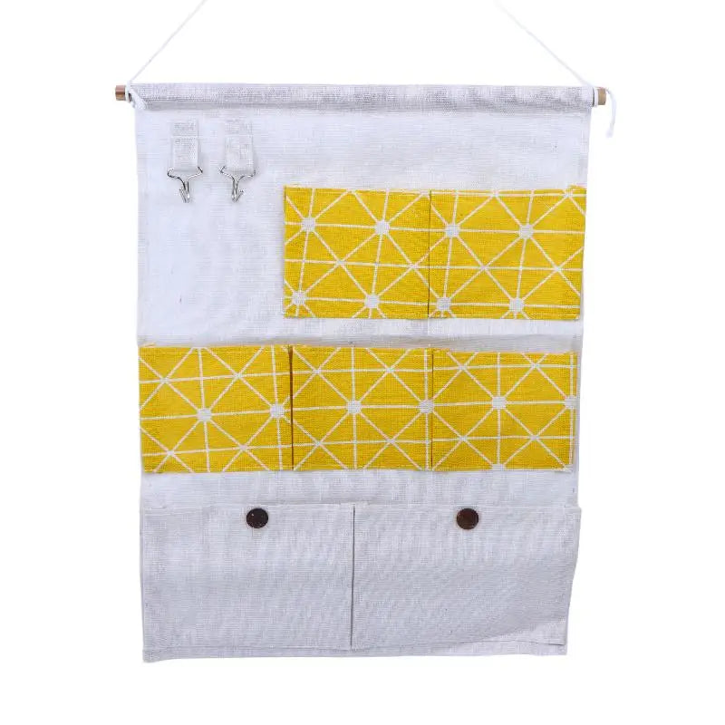 CMMulti Pocket Wall Hanging Storage Organizer Fabric Bag Phone Pouch
