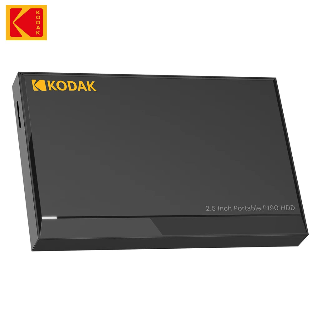 KODAK 2.5inch HDD 1TB Portable SSD 2TB Hard Drive 5Gbps USB3.0 High Speed HDD for PS5 PS4 Laptop Desktop Zpaxo