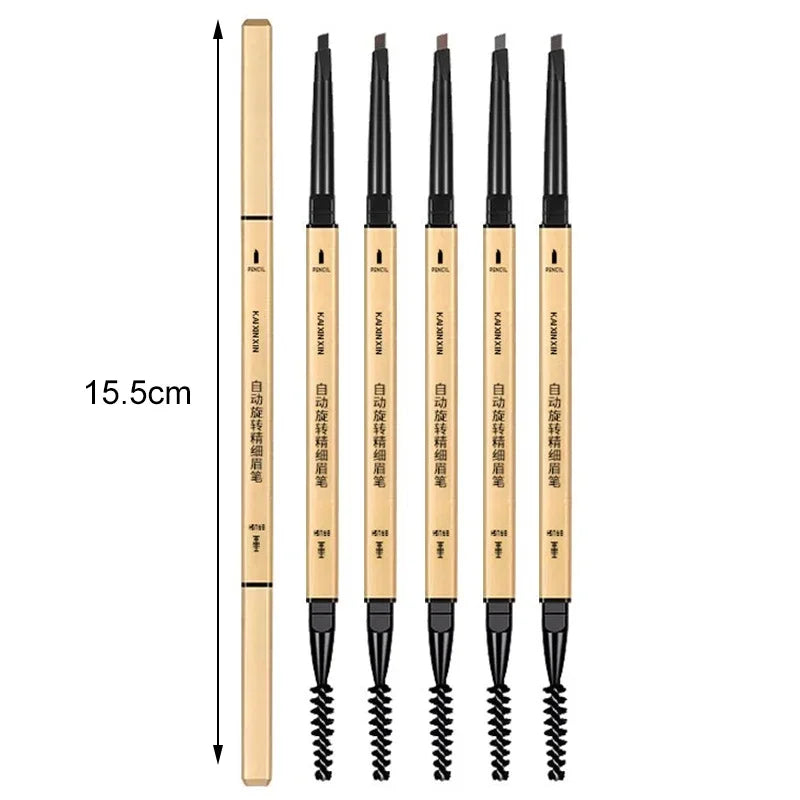 Waterproof Eyebrow Pencil Double Headed Rotable Pen Beginner Fine