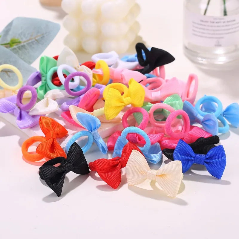 Cute Bow Elastic Non-slip Hair Ties | Suitable for All Occasions: Festive Photography, Fun Soft Hair Accessories Zpaxo