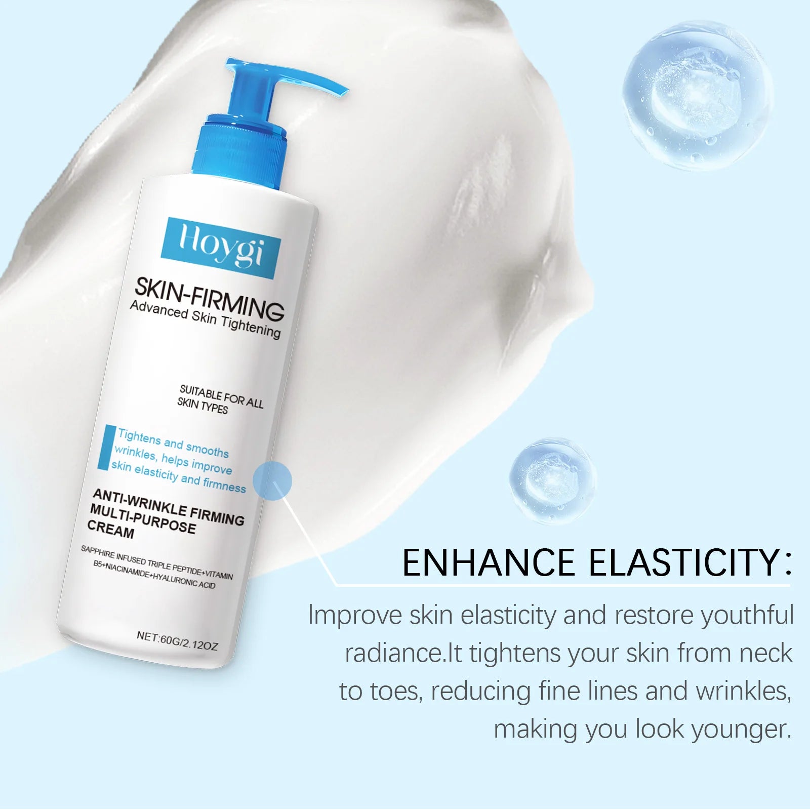 Hoygi Collagen Firming Skin Serum Tightens and Lifts Elasticity-Boosting Formula Lightweight Fast-Absorbing for All Skin Types Zpaxo