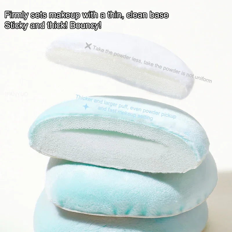 Professional Loose Powder Flocking Puff Sponge Face Cosmetic