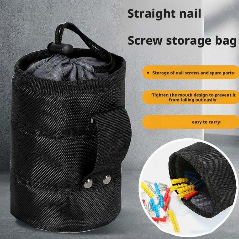 KITPIPI Black Tool Belt Pouch – Waterproof Nylon Nail & Screw Bag Tool Belt Pouch Zpaxo
