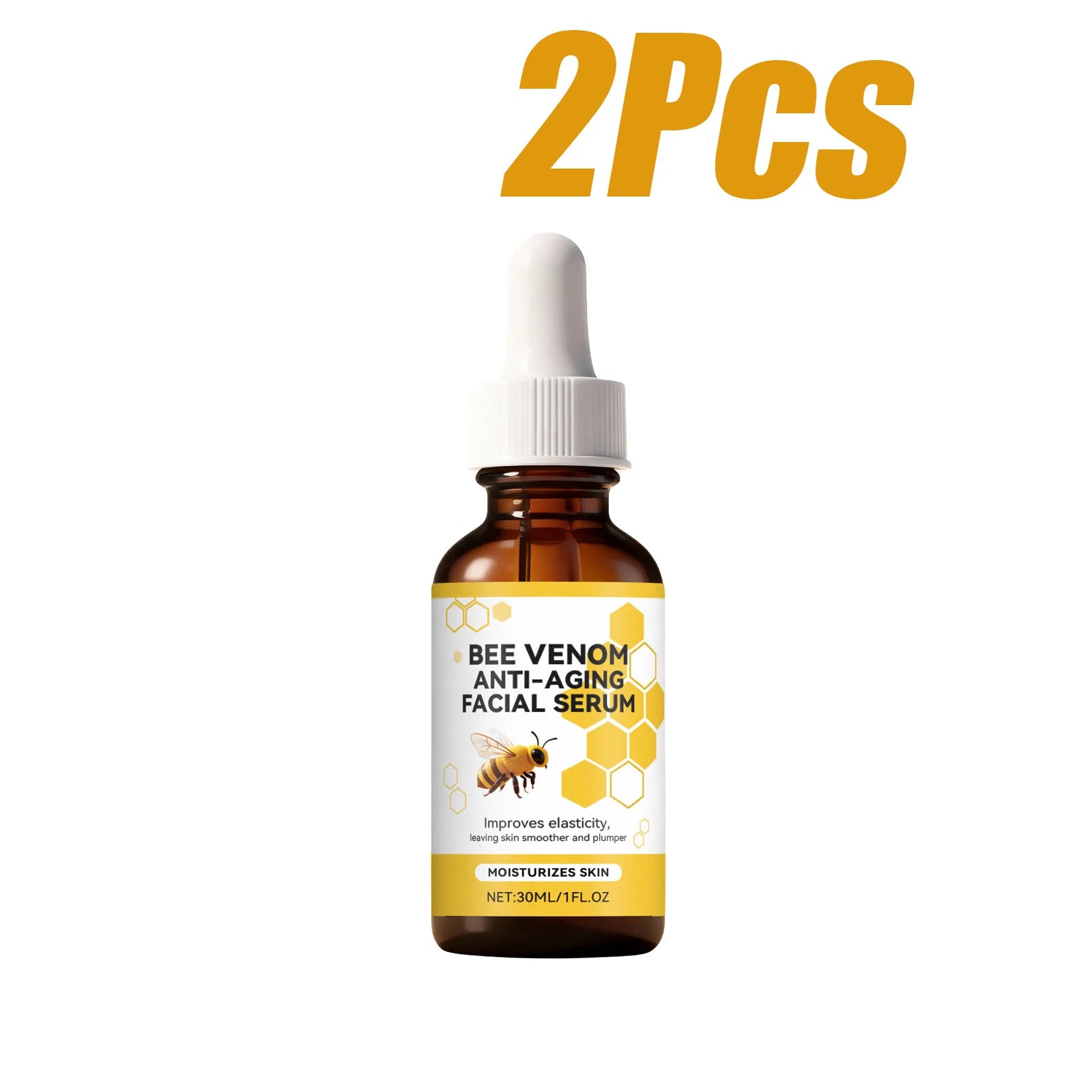 Bee Venom Firming Facial Serum – Anti-Aging & Wrinkles Anti-Aging Face Serum Zpaxo 2 x 30ml Boxed