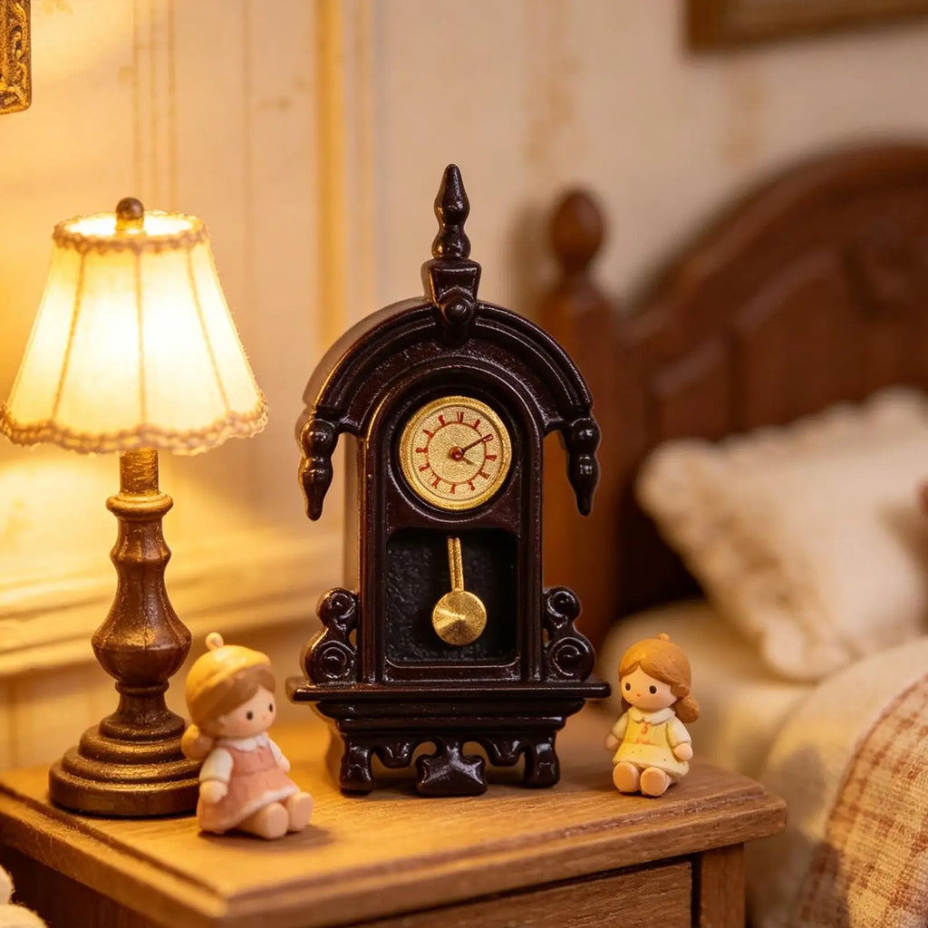 Clock Decor For Doll House Realistic Miniature Furniture Doll House Accessories Clock For Children Girls Boys Teens Family Zpaxo