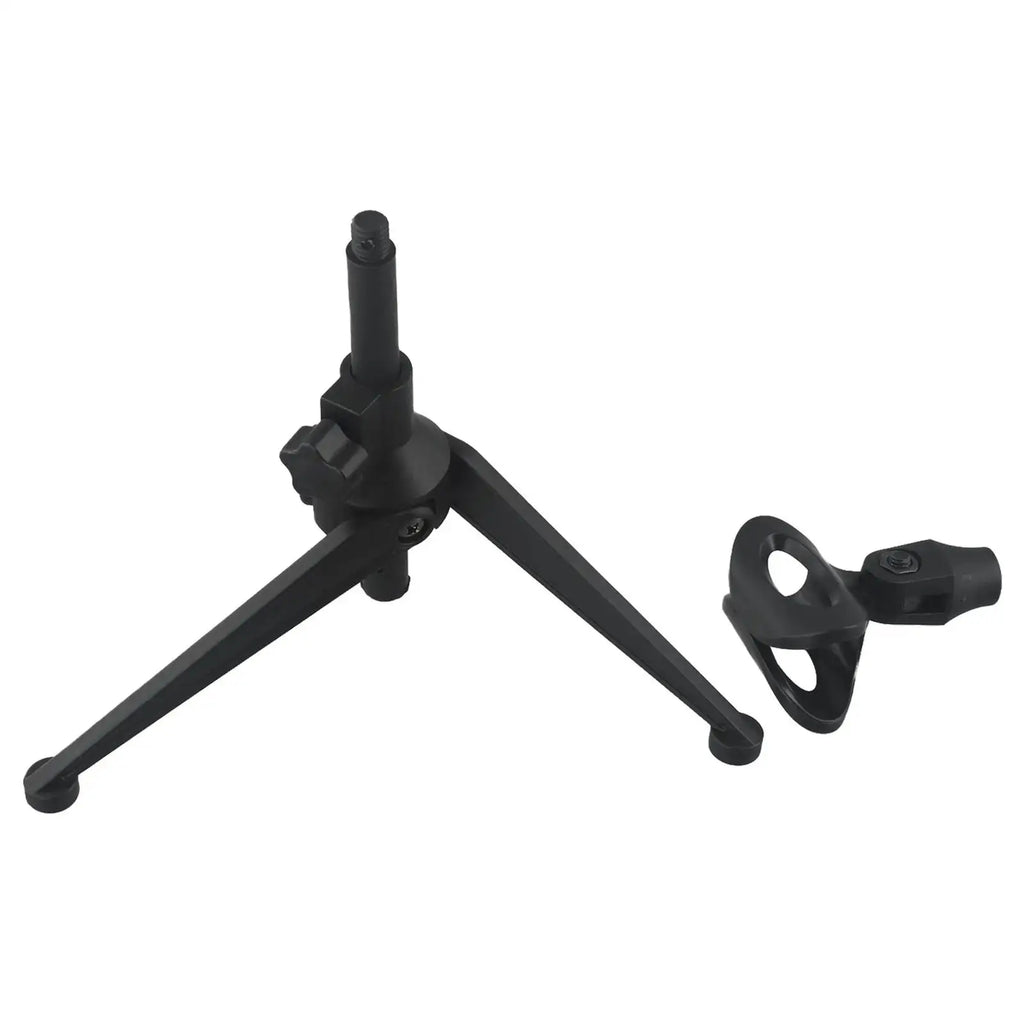 Adjustable Microphone Stand Desk Tripod Mini Lightweight Portable Mic Clip Holder Bracket For Live Streaming Recording Karaoke Zpaxo 1 Set