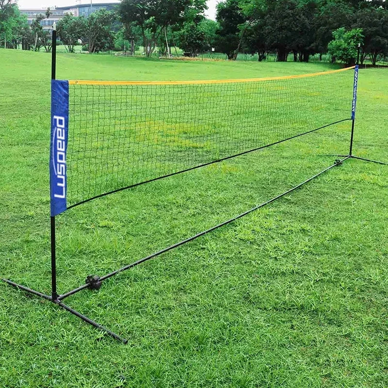 Portable Folding Standard Professional Badminton Net Indoor Outdoor Sports Volleyball Tennis Training Square Nets Mesh Zpaxo