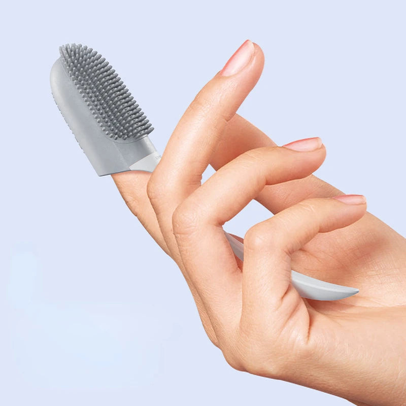 Dog Toothbrush Cleaning Finger Dogs Food Grade Silicone Cats Dental