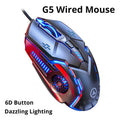 Limei S1 E Sports LED Luminous Backlit Wired Mouse USB Desktop Laptop Zpaxo G5Mouse