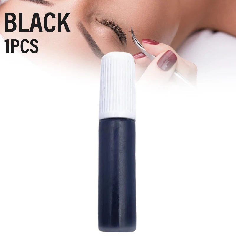 1/3/5pcs Clear Black False Eyelash Extension Glue Long Lasting Waterproof Fast Dry Strong No Irritation Eyelash Primer Makeup Zpaxo Black-1pcs