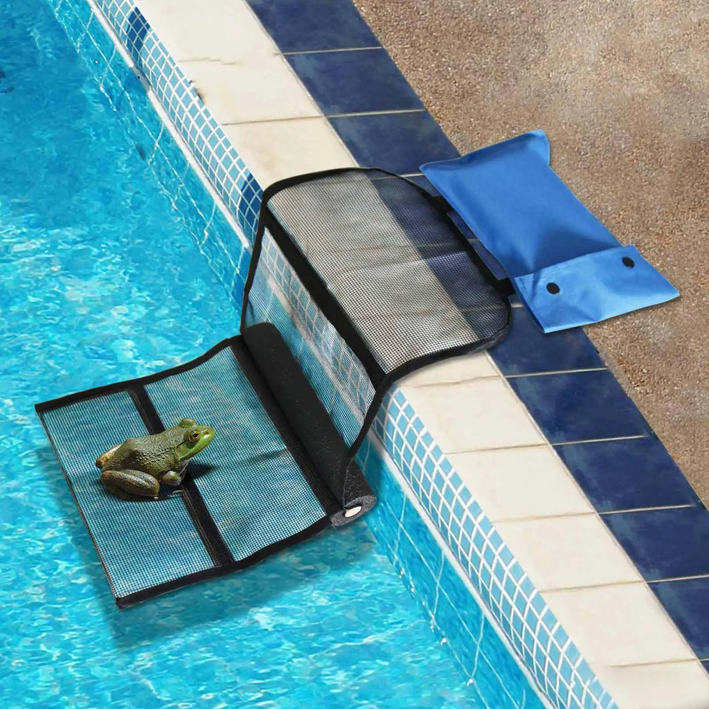 Pool Animal Escape Ramp Swimming Pools Floating Animals Rescue Tool Versatile Animal Saving Safety Net Pads Ladder for Lizards Zpaxo
