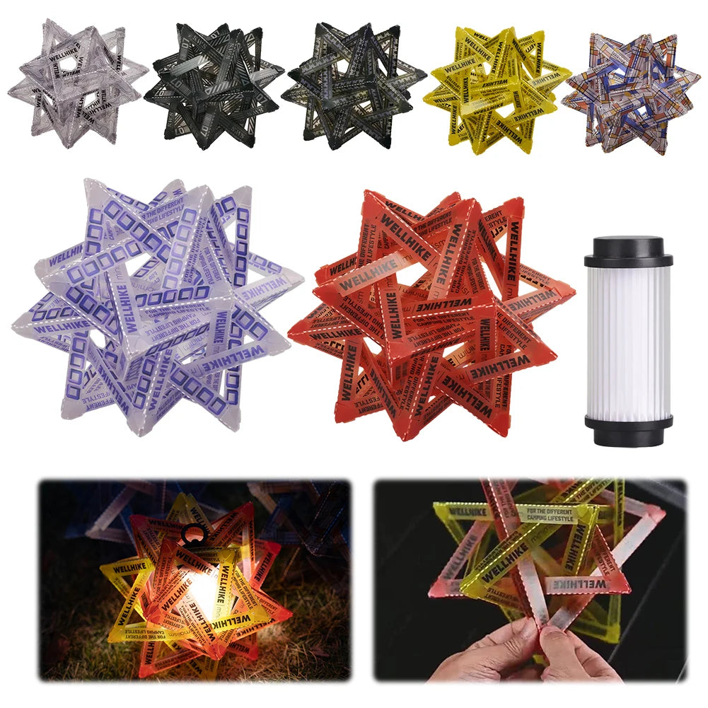Outdoor Camping Lamp Lampshade 5 Lighting Modes Portable Atmosphere Zpaxo