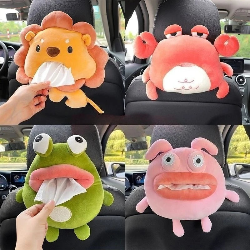 Cartoon Animals Car Paper Boxes Tissue Box Inner Armrest Sun Visor Zpaxo