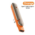 240W 2-in-1 Black Orange Fast Charging Foldable Bracket Data Cable