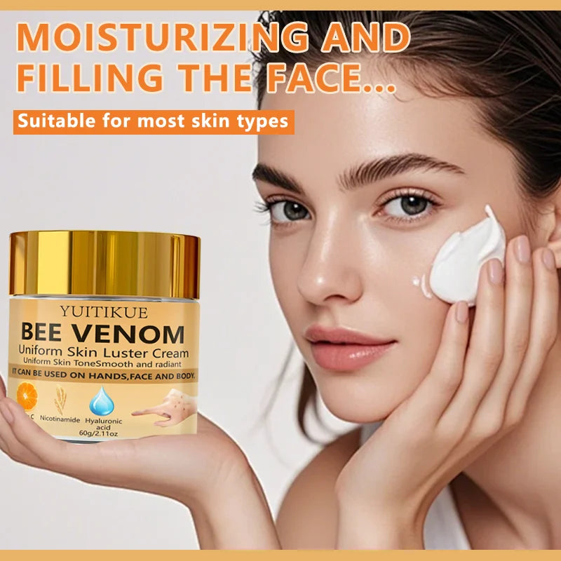 YUITIKUE Bee Venom Cream – Brighten, Hydrate & Fade Dark Spots Brightening Face Cream Zpaxo
