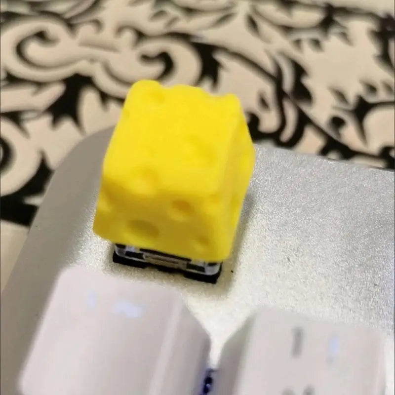652F Crosses Stem Compatible Cheese Themed Resins Keycap Fun Addition Zpaxo