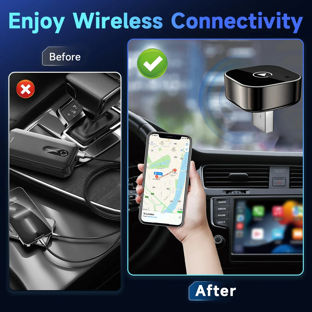 2026 Wireless Carplay Adapter Mini Factory Car Display Stronger Zpaxo