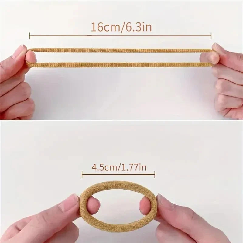 200pcs Hair Accessories for Women girl Basic Hair Bands Headband Hair Ropes Ties Ponytail Holder Simple and Fashionable Nylon Zpaxo