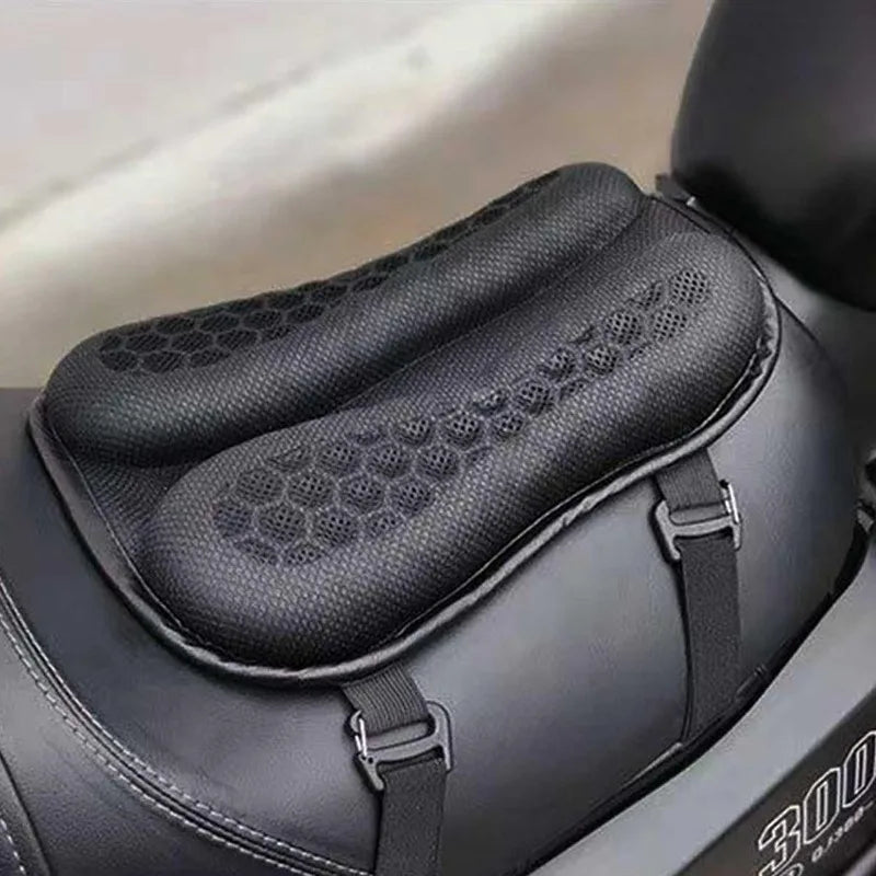 3D Honeycomb Gel Motorcycle Seat Cushion – Anti-Slip Ride Pad