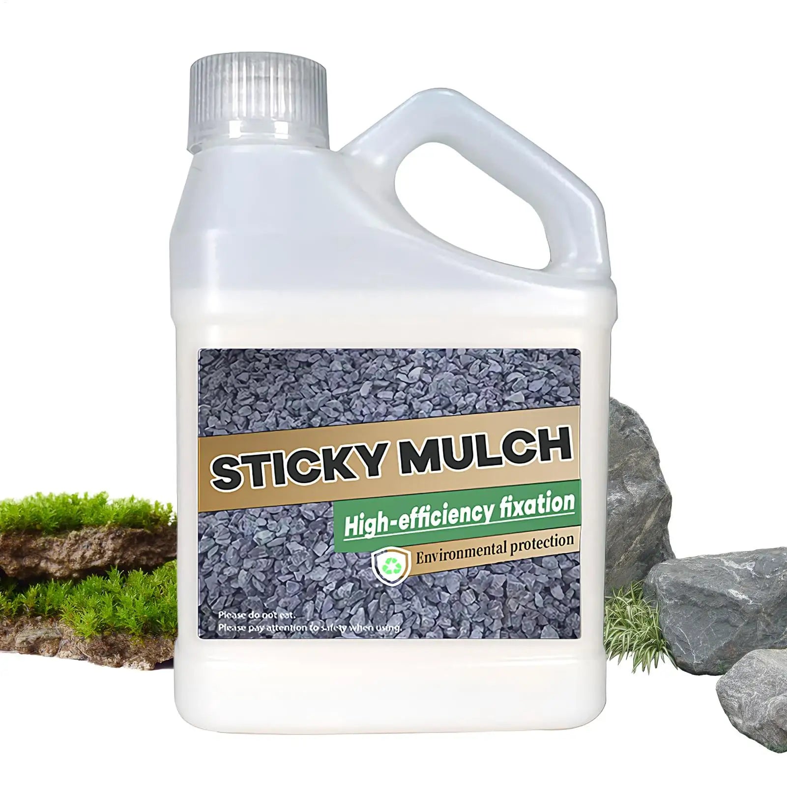 Stone Glue Quick Drying Landscape Adhesive Clear Waterproof Glue for Rocks Sealer Adhesive Stabilizer Outdoor Garden Gravel Zpaxo
