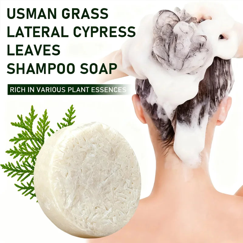 YUITIKUE Cypress Shampoo Bar – Ginseng & Rosemary for Shiny Hair Solid Shampoo Bar Zpaxo