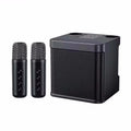 AyeBeau Portable Karaoke Bluetooth Speaker with Microphone Karaoke Bluetooth Speaker Zpaxo black