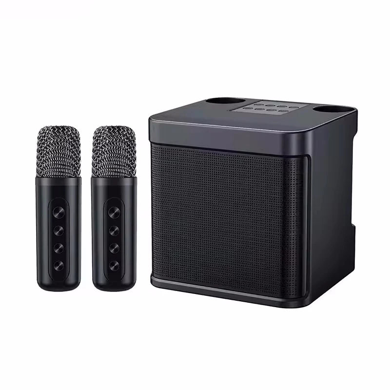 AyeBeau Portable Karaoke Bluetooth Speaker with Microphone Karaoke Bluetooth Speaker Zpaxo black