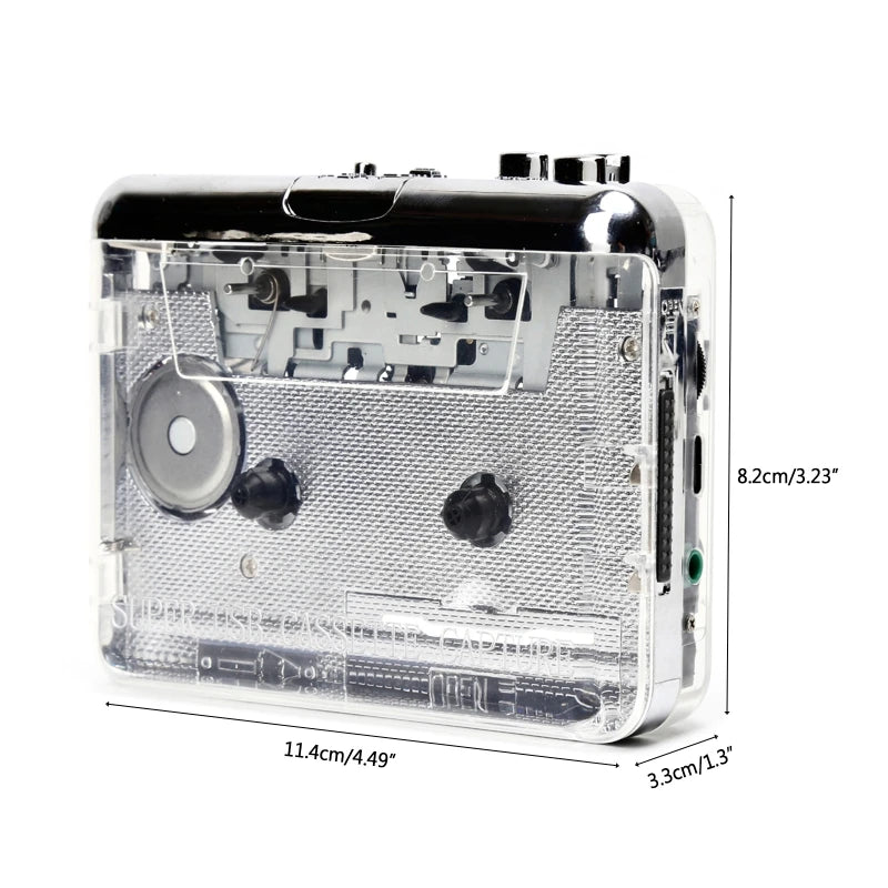 Y1UB Clear Shell Audio Music Cassette Tape MP3 Digital Converter
