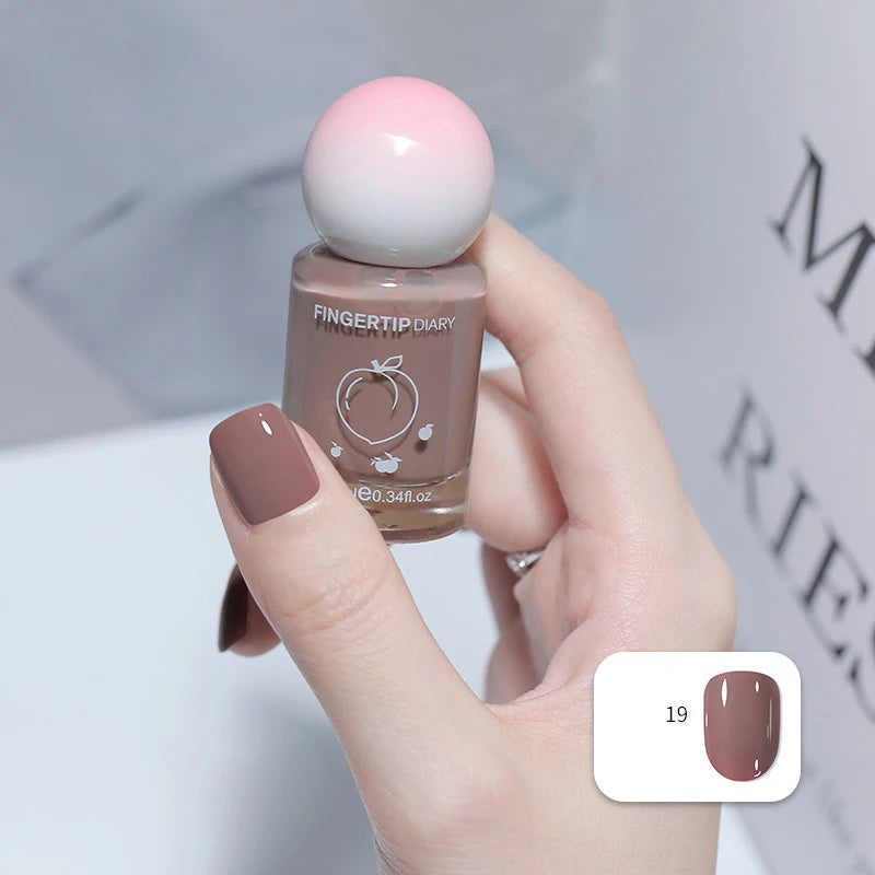 No-bake Nail Polish Polarized Nude Nails Art Tearable Quick Dry