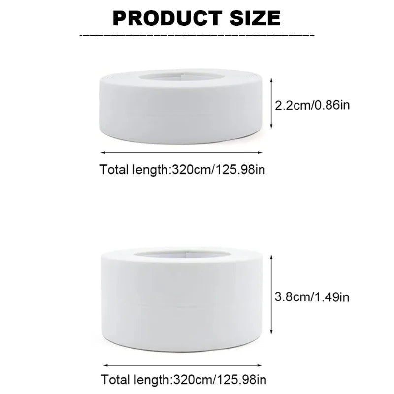 1 Roll of Kitchen Anti-mold and Waterproof Tape, Moisture-proof Kitchen and Bathroom Sink Gap, Beautiful Seam Toilet Sticker, Co Zpaxo
