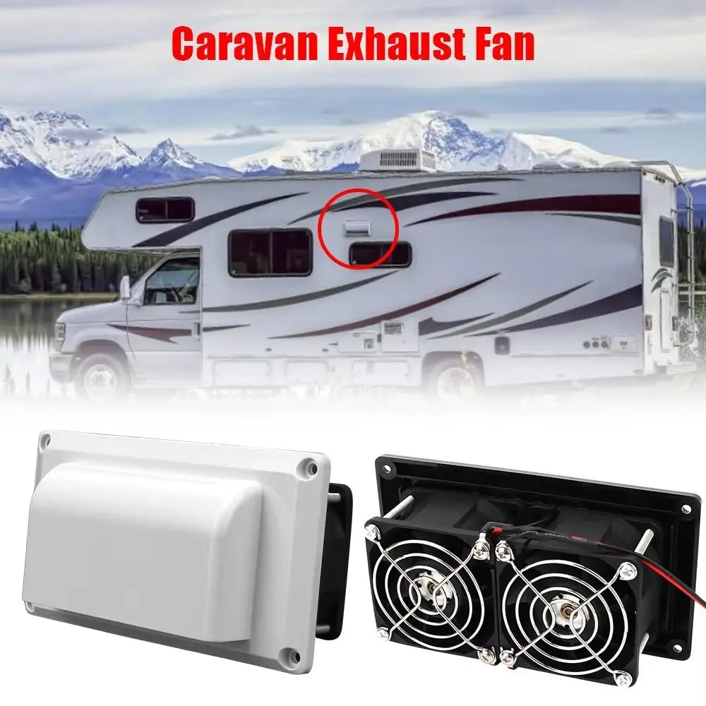 12V Range Hood Exhaust Fan 13 2W Quiet Operation Ventilation Vent Zpaxo