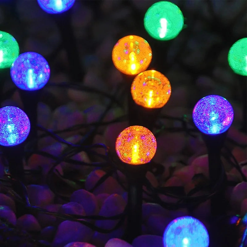 RGB Solar Garden Light String Waterproof Christmas Decoration Lights Zpaxo