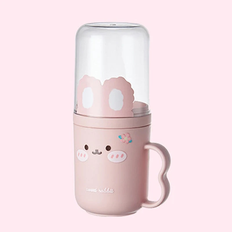 CMNew Cute Wash Cup Household Tooth Portabletoothbrush Storage Box