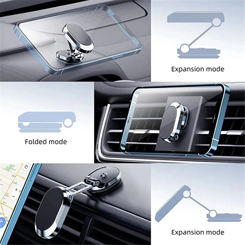 1080 Rotatable Magnetic Car Phone Holder Magnet Smartphone Support