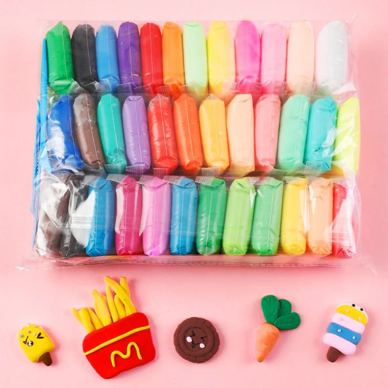 12 24 36 Clay Children's Worry Ultra Light Space Mud Mold Handmade