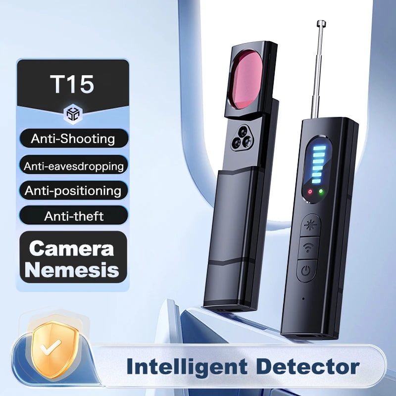 Anti-Location Intelligent Signal Detectors Bug Anti-Spy RF Infrared Laser Detection Camera GPS Car Hotel Positioning Scan Device Zpaxo T15