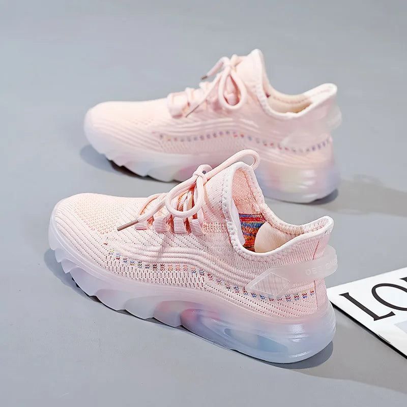 Women's Fashion Platform Sport Shoes Female Autumn Breathable Outdoor Zpaxo
