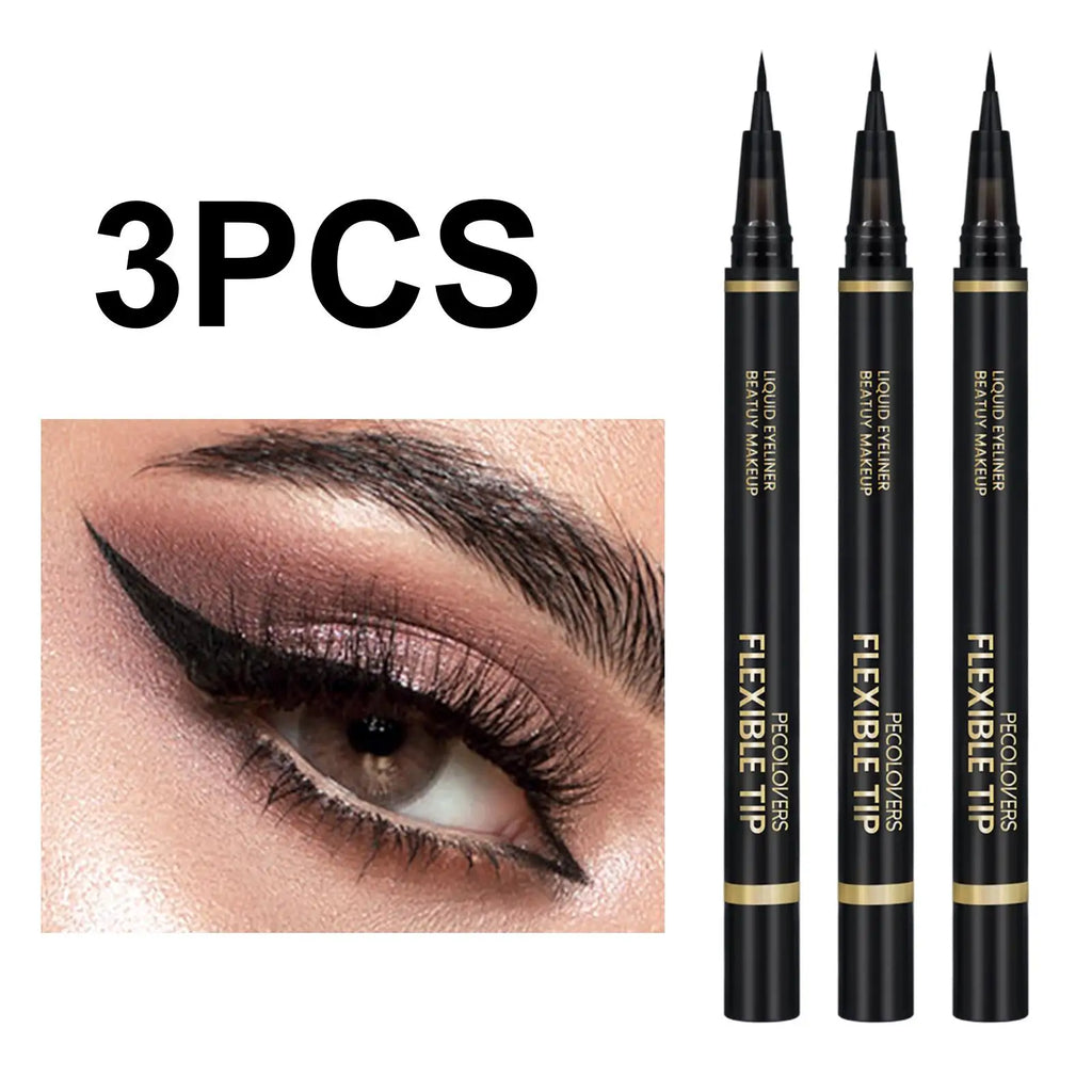 Ultrafine Liquid Eyeliner Waterproof Anti-fouling Silky Quick-drying Zpaxo 01-3PCS