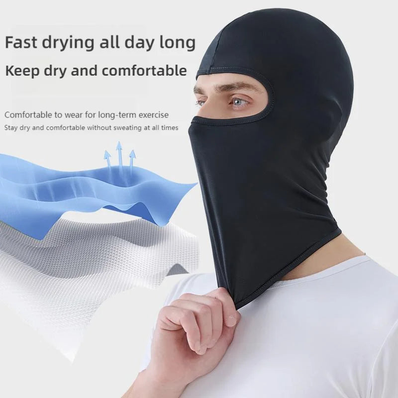 Men's Cycling Cap Balaclava Full Face Ski Mask Hood Hiking Camping Hunting Tactical Military Cap Bike Hats Neck Gaiter 1PC MTB Zpaxo