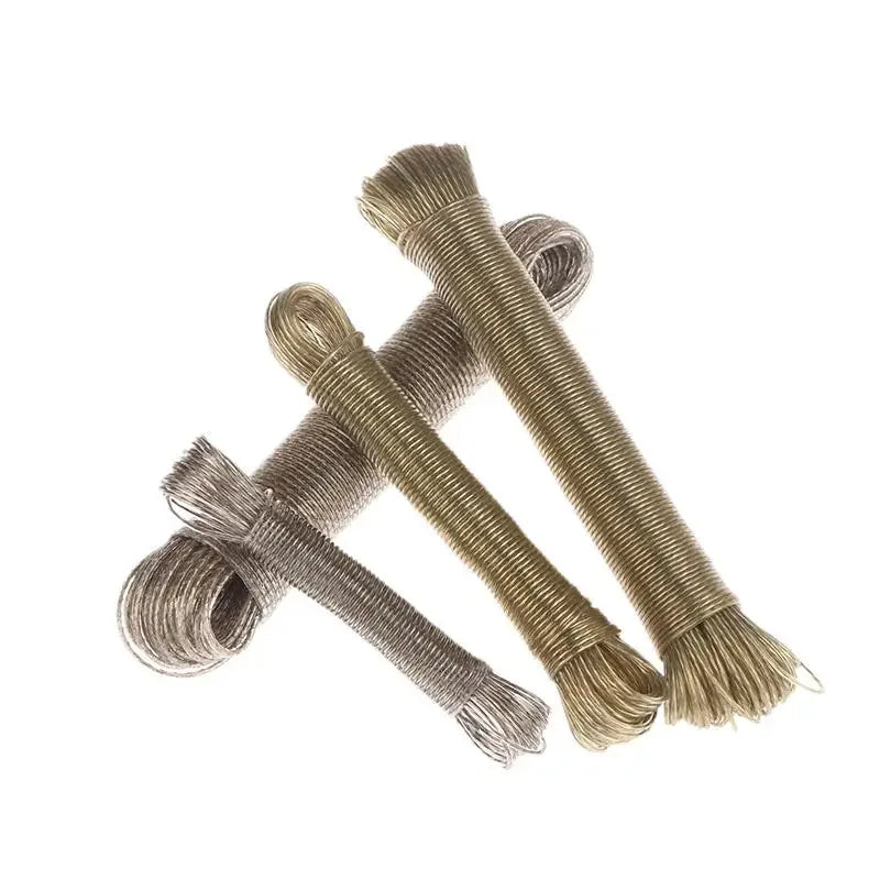 Portable 10/20/30/50M PVC Coating Steel Clothesline Outdoor Clothesline Garden Camping Travel Clothes Drying Rope Zpaxo
